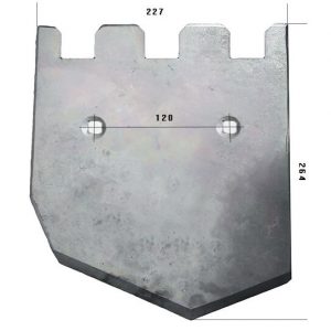 08900357 Lemiesz Do kombajnu GRIMME stal HARDOX 450