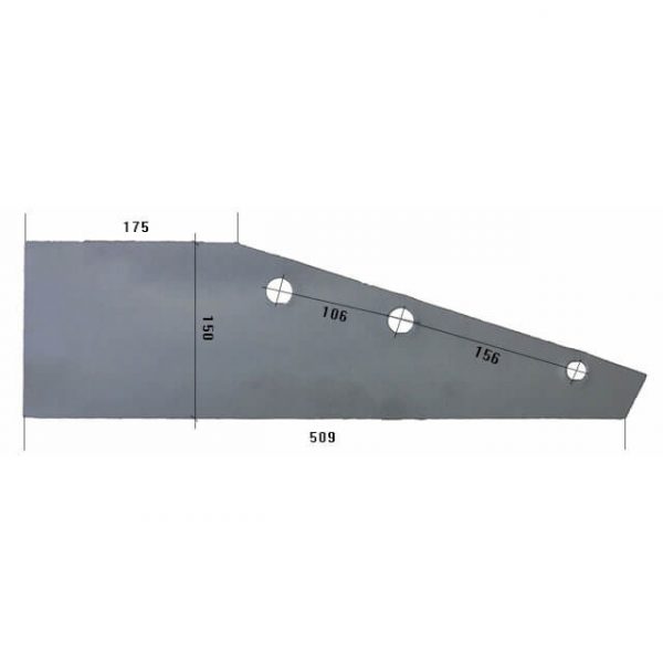 21915L Płoza krótka Do pługa NIEMEYER stal HARDOX 500