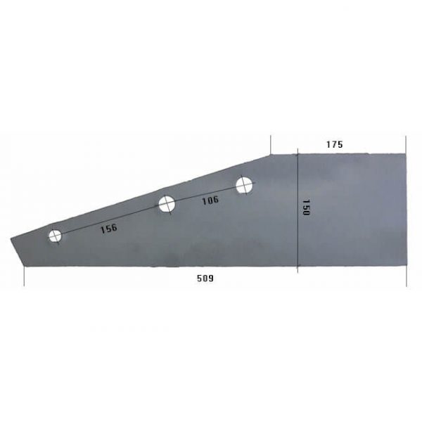 21916P Płoza krótka Do pługa NIEMEYER stal HARDOX 500