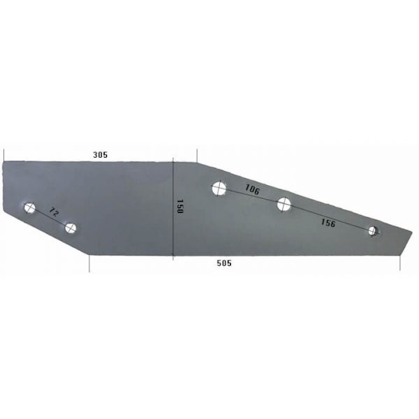 21927L Płoza długa Do pługa NIEMEYER stal HARDOX 500