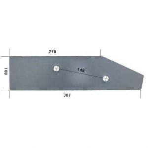 27011700L Płoza krótka Do pługa RABEWERK stal HARDOX 500