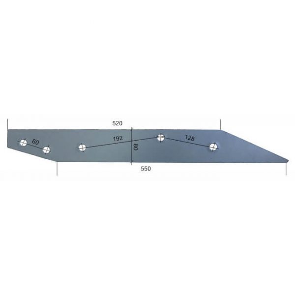 27240401L Płoza długa Do pługa RABEWERK stal HARDOX 500