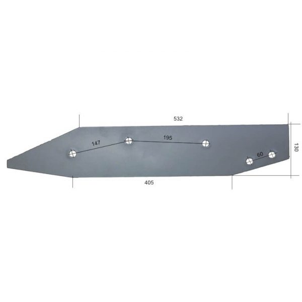 27360901P Płoza długa Do pługa RABEWERK stal HARDOX 500