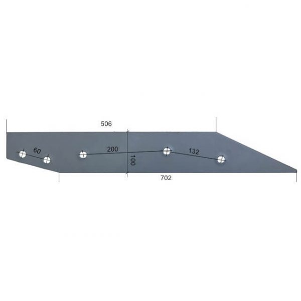 27371601L Płoza długa Do pługa RABEWERK stal HARDOX 500
