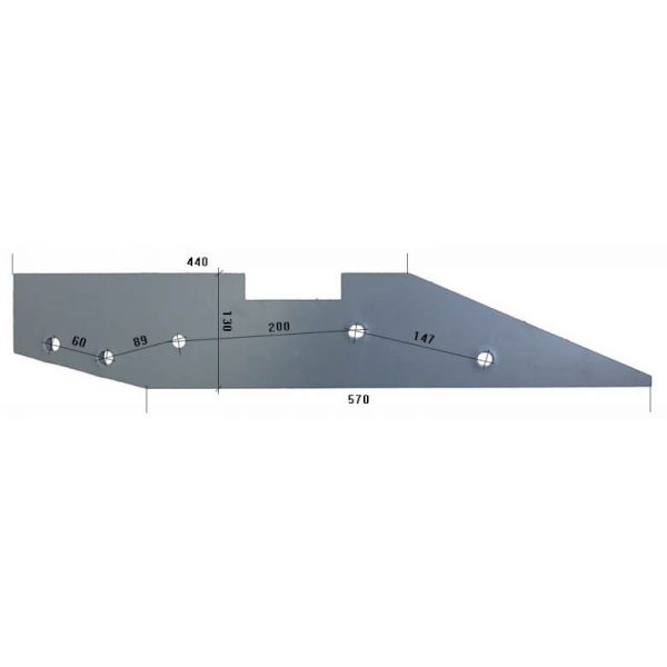 27520900L Płoza długa Do pługa RABEWERK stal HARDOX 500