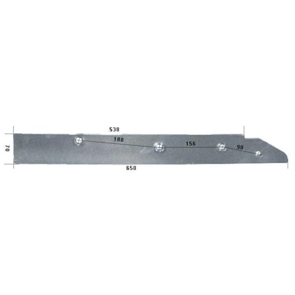 279031L Płoza długa Do pługa KUHN stal HARDOX 500
