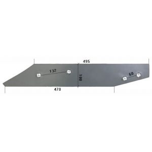 27991105P Płoza długa Do pługa RABEWERK stal HARDOX 500