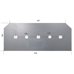 3065501S Płoza Do pługa NAUD stal HARDOX 500