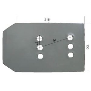 311000S Piętka płozy Do pługa FROST stal HARDOX 500