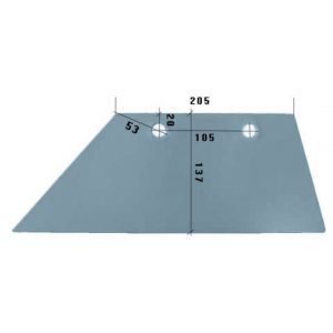 3351957L Lemiesz 14” Do pługa LEMKEN stal HARDOX 500