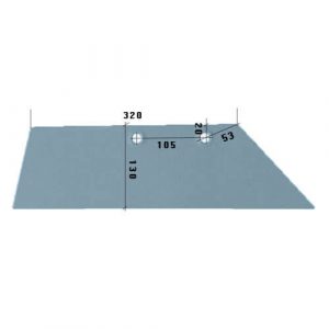 3351958P Lemiesz 16” Do pługa LEMKEN stal HARDOX 500