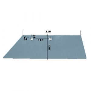3351959L Lemiesz 16” Do pługa LEMKEN stal HARDOX 500