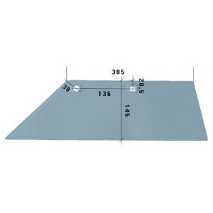 3352031L Lemiesz 18” Do pługa LEMKEN stal HARDOX 500