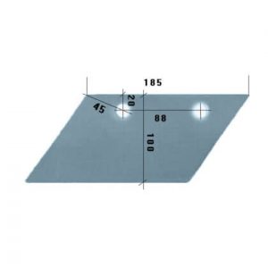 3363715 Lemiesz przedpłużka Do pługa LEMKEN stal HARDOX 500