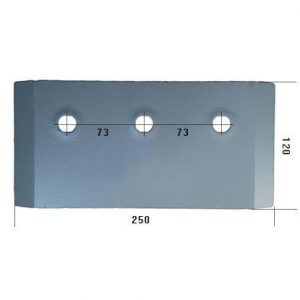 3401550 Nakładka Do pługa LEMKEN stal HARDOX 500