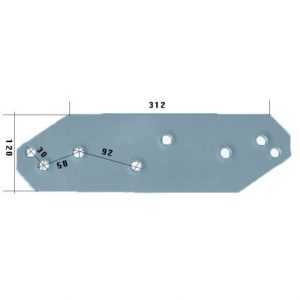 3401860 Płoza krótka Do pługa LEMKEN stal HARDOX 500