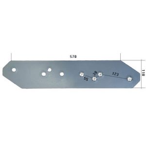 3401871 Płoza długa Do pługa LEMKEN stal HARDOX 500
