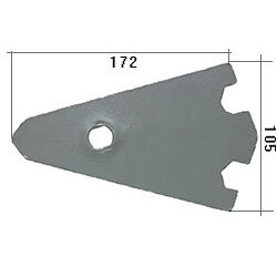 3401903 Płoza przednia Do pługa LEMKEN stal HARDOX 500