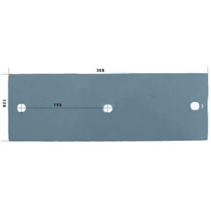 3411500 Płoza krótka Do pługa LEMKEN stal HARDOX 500