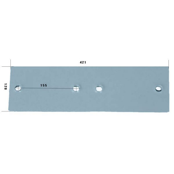 3411504S Płoza długa Do pługa LEMKEN stal HARDOX 500