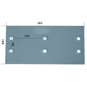 3411508 Płoza wysoka Do pługa LEMKEN stal HARDOX 500