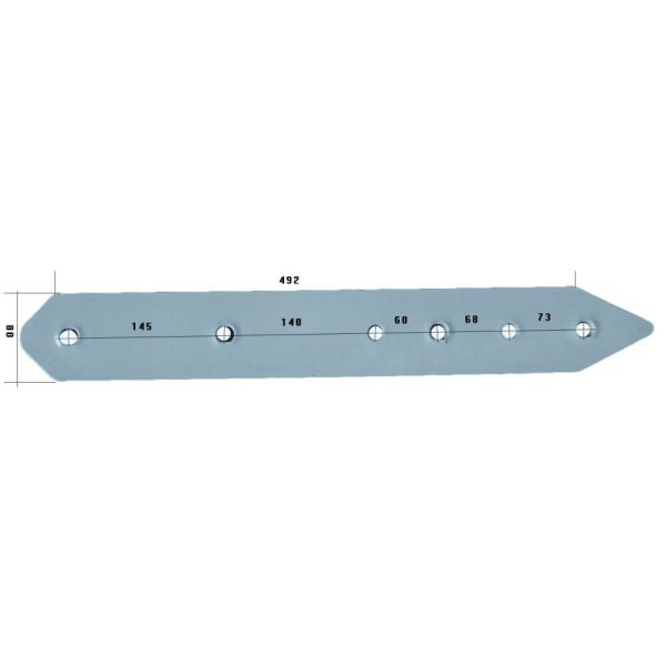 3411826 Płoza długa Do pługa LEMKEN stal HARDOX 500