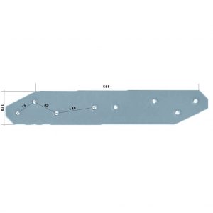 3411870 Płoza długa Do pługa LEMKEN stal HARDOX 500