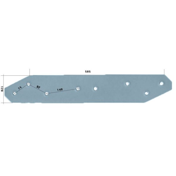 3411870 Płoza długa Do pługa LEMKEN stal HARDOX 500