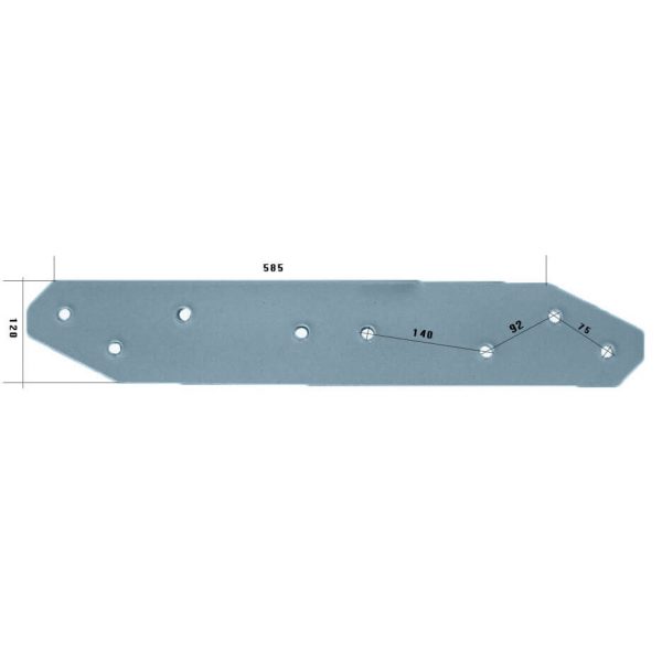 3411871 Płoza długa Do pługa LEMKEN stal HARDOX 500