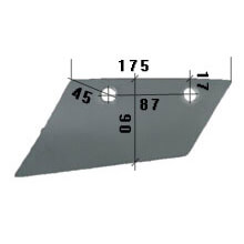 4032101L Lemiesz przedpłużka Do pługa NAUD stal HARDOX 500
