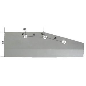 51542 Lemiesz Do agregatu FROST stal HARDOX 500