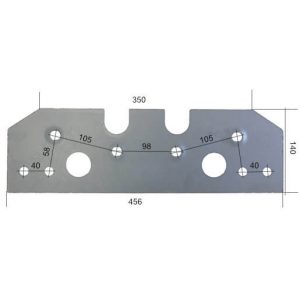 64000045S Płoza długa Do pługa MASCHIO GASPARDO stal HARDOX 500