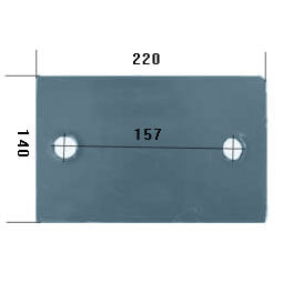 703003 Płoza krótka Do pługa VOGEL NOOT stal HARDOX 500