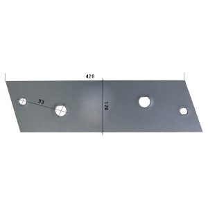 80506L Płoza krótka Do pługa OVERUM stal HARDOX 500