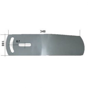 80559L Listwa tylna odkładni Do pługa OVERUM stal HARDOX 450