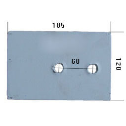 80601L Płoza tylna Do pługa OVERUM stal HARDOX 500