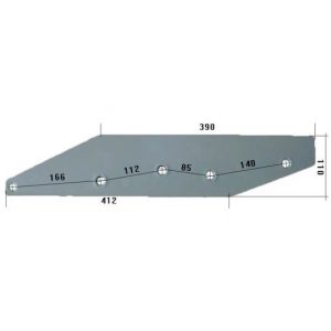 8102P Płoza długa Do pługa FENET stal HARDOX 500