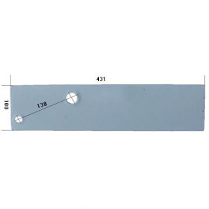 83981P Płoza krótka Do pługa OVERUM stal HARDOX 500