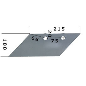 921062250L Lemiesz przedpłużka Do pługa POTTINGER stal HARDOX 500
