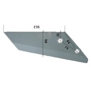 939502201 Lemiesz Do agregatu podorywkowego POTTINGER stal HARDOX 500