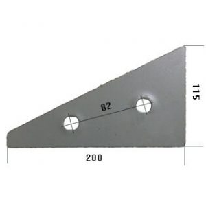 95003732P Płoza przednia Do pługa OVERUM stal HARDOX 500