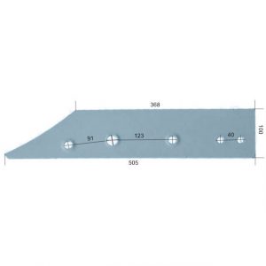 L1083Pk Płoza krótka Do pługa GASSNER stal HARDOX 500