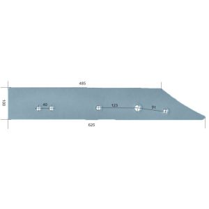 L1093Ld Płoza długa Do pługa GASSNER stal HARDOX 500