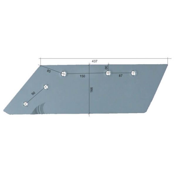 Lemiesz 405128 do pługa brix hardox 500