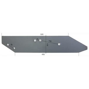 PO1712L Płoza długa Do pługa TUR, IBIS, VIS stal HARDOX 500