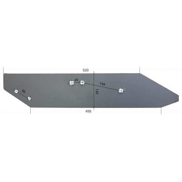 PO1712L Płoza długa Do pługa TUR, IBIS, VIS stal HARDOX 500