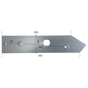 Płoza 10584 do pługa goizin hardox 500