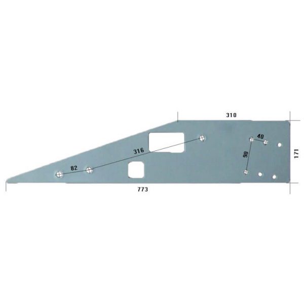 Płoza długa 415284 do pługa brix hardox 500