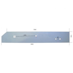 Płoza długa niska 063603 063613 do pługa kverneland hardox 500