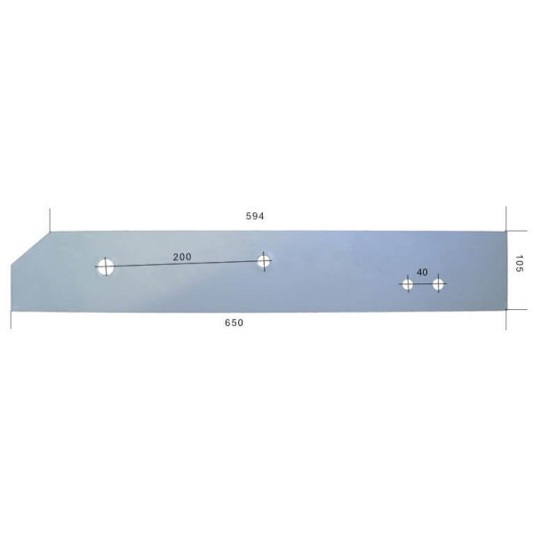 Płoza długa niska 063603 063613 do pługa kverneland hardox 500